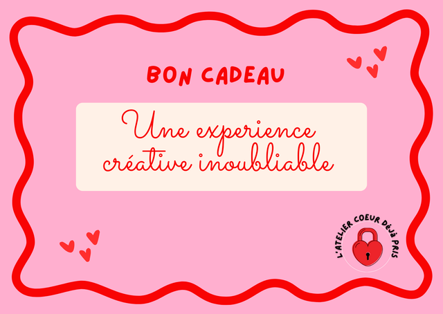 Bon cadeau Bulle créative 3h